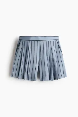 Short chic - Bleu clair/rayé — photo 5