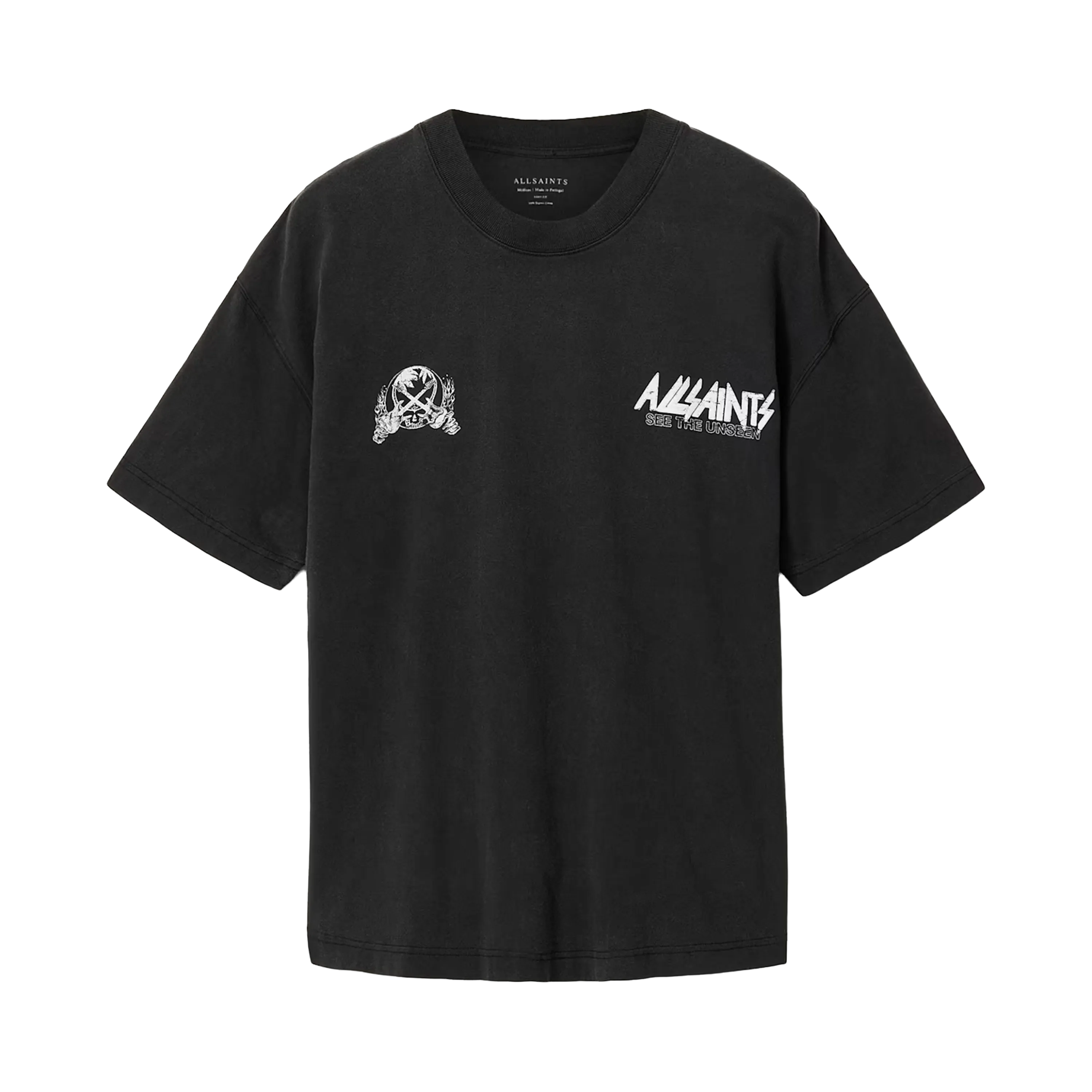 ALLSAINTS Chromium T-Shirt Washed Black