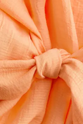 Robe de plage croisée avec dos nu - Orange clair — photo 3