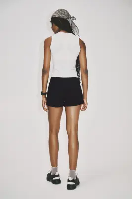Short de survêtement Regular Fit avec poches - Noir — photo 3