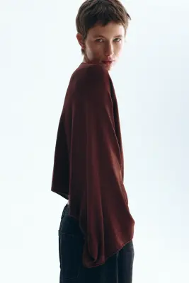 Top oversize - Marron foncé — photo 2