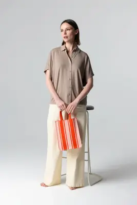 Chemise en viscose et élasthanne — photo 2