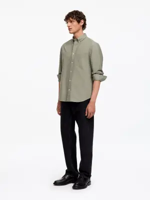 Chemise Oxford classique - Vert poudré — photo 1