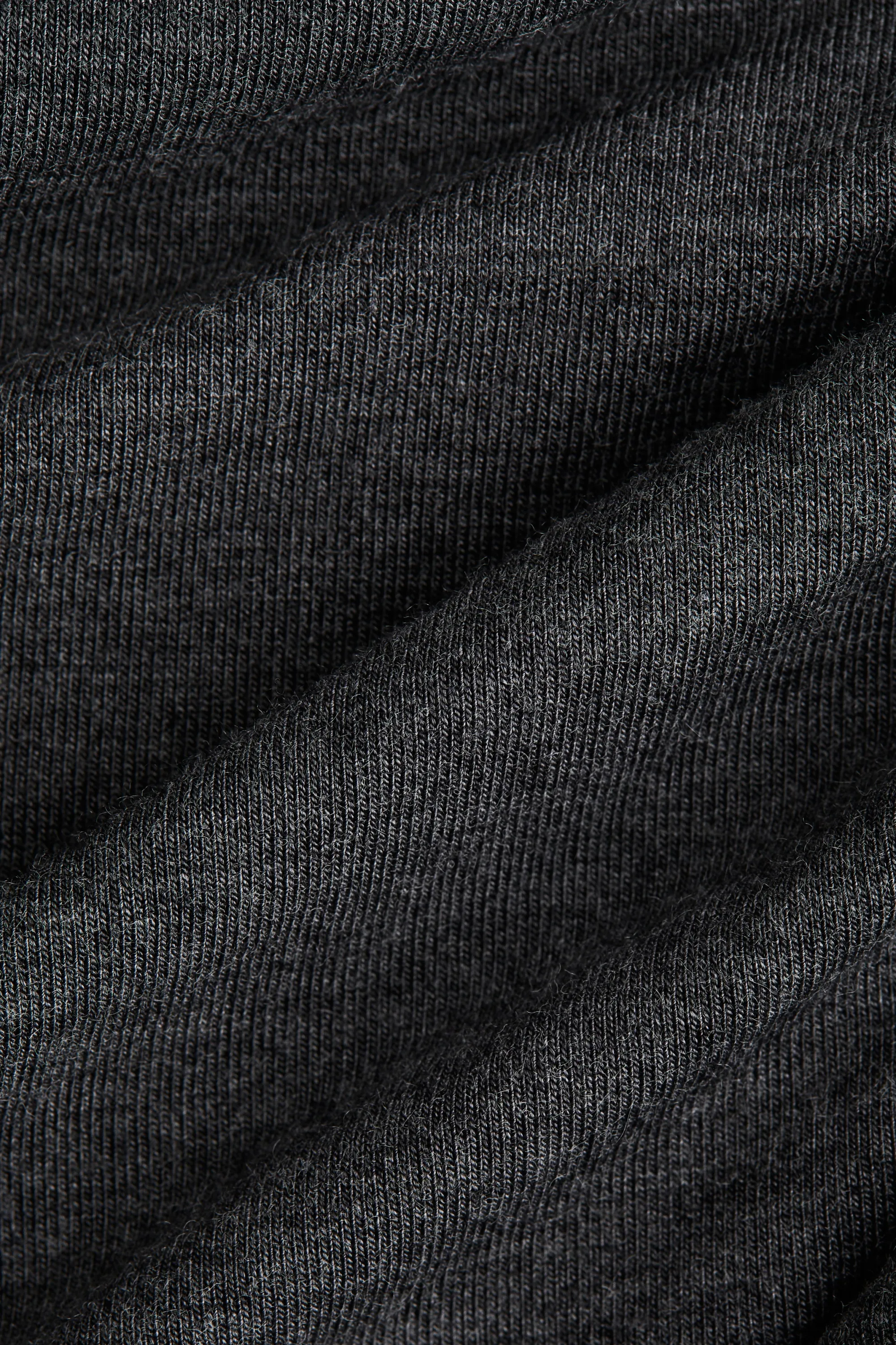 Robe moulante à effet drapé - Gris foncé