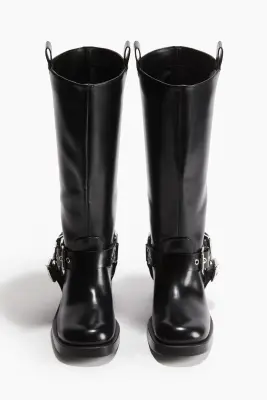 Bottes de style motard - Noir — photo 1