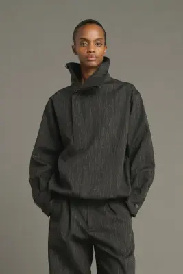 CHEMISE LUTECE GRIS ANTHRACITE — photo 1