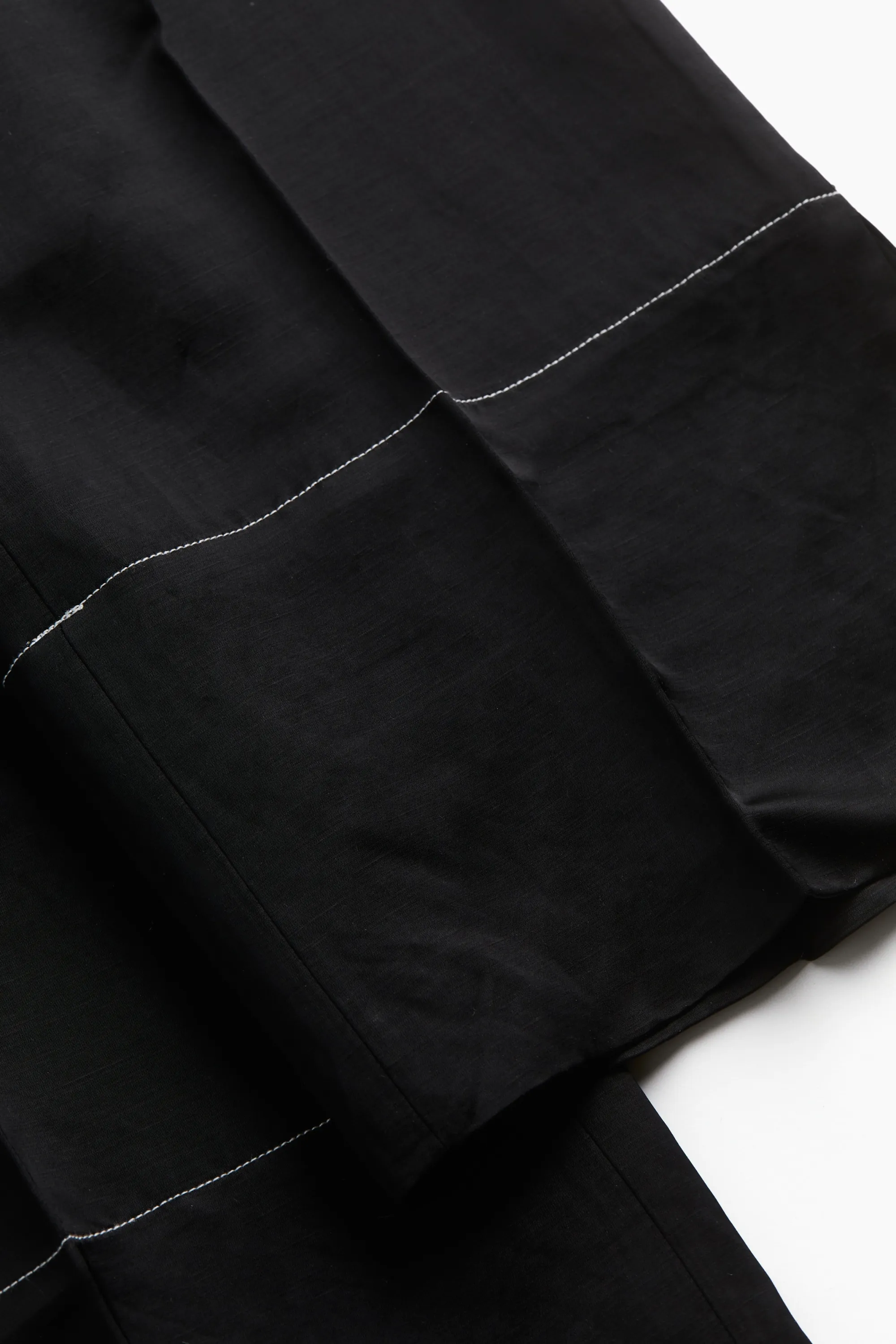 Pantalon en lin mélangé - Noir
