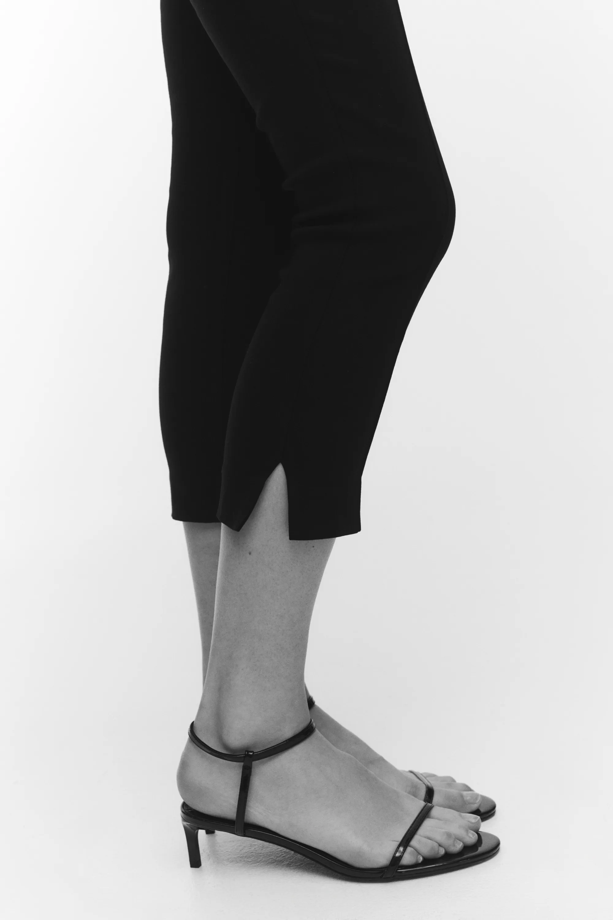 Pantalon Capri avec plis - Noir