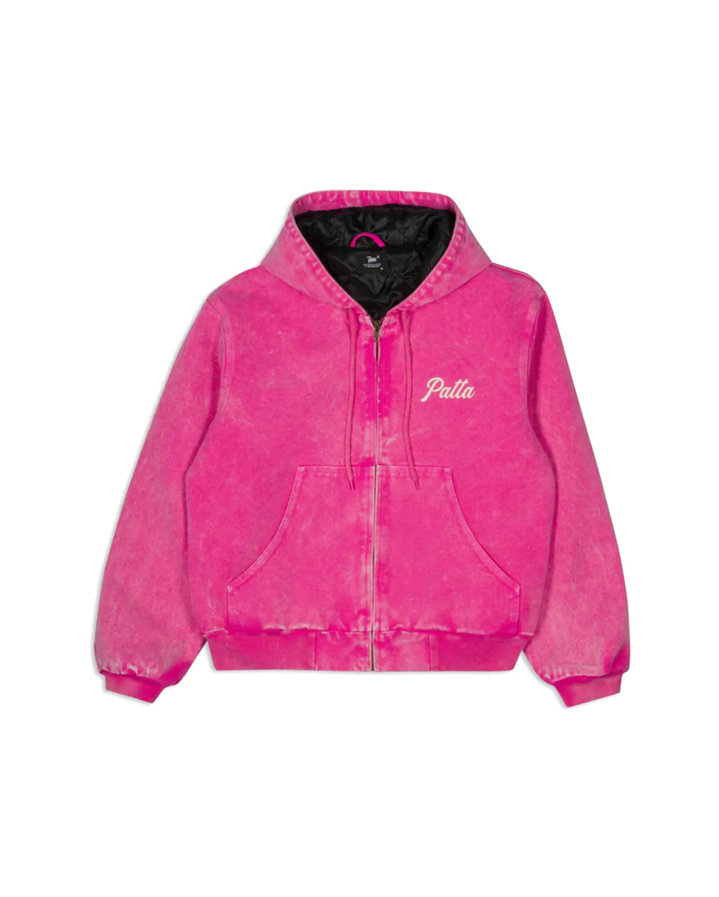 Peace Canvas Hooded Jacket Fuchsia Purple