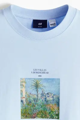 T-shirt Loose Fit - Bleu clair/Monet — photo 4