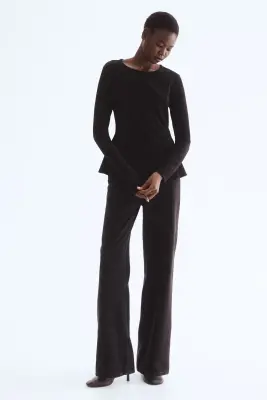 Top péplum - Noir — photo 1