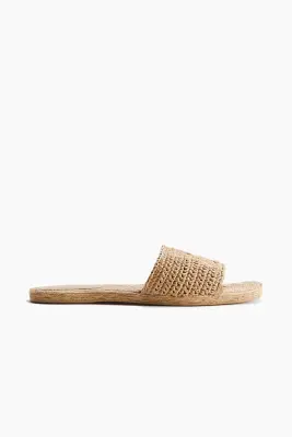 Sandales façon espadrilles - Beige — photo 1