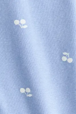 Legging à l'intérieur brossé - Bleu clair/cerises — photo 2