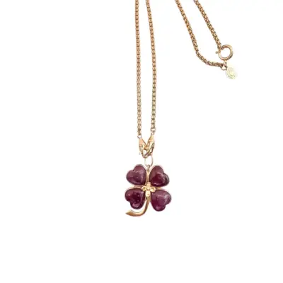 Collier long Fortunée rubis - Bohemian Rhapsodie — photo 1