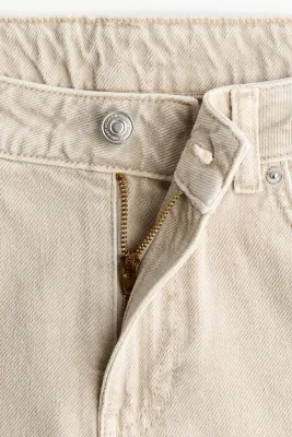 Baggy Regular Waist Jeans - Crème ancien — photo 4