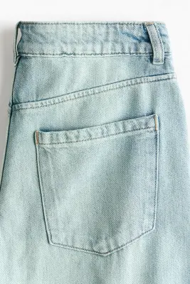 Balloon High Waist Jeans - Bleu denim clair — photo 4