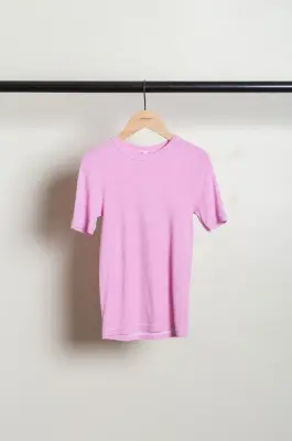 BABACO – Cotton/Silk Basic T-shirt BA01-CR56 – Pink