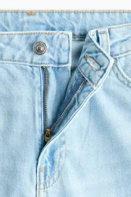 Baggy Regular Waist Jeans - Bleu denim clair — photo 5