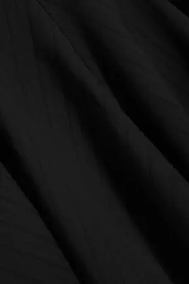 Jupe midi en coton effiloché - Noir — photo 3