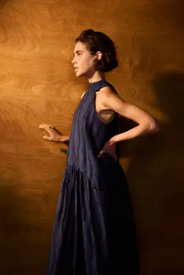 Robe Daphne bleu marine — photo 5
