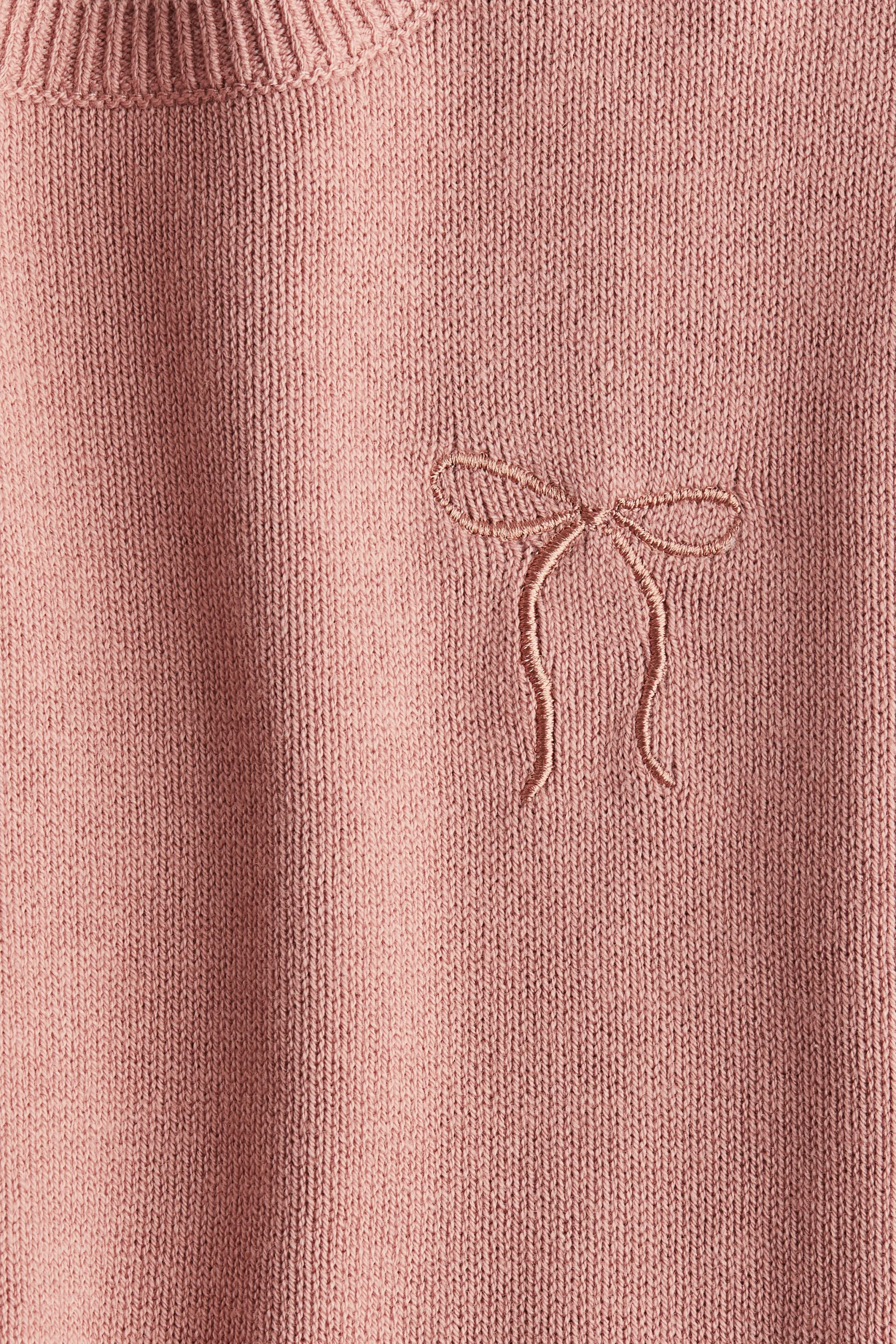 Top en maille - Rose ancien