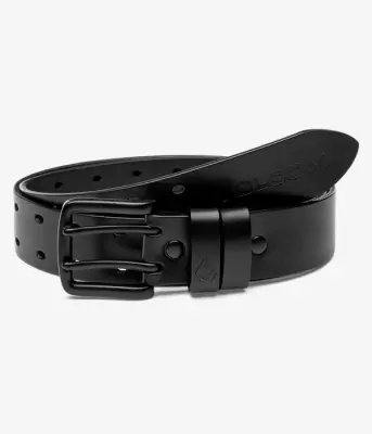 Ceinture volcom two spike leather belt – black — photo 1