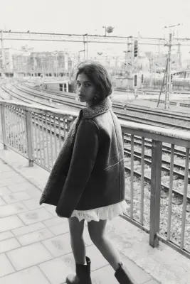 Veste réversible - Marron — photo 4
