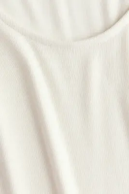 Débardeur à encolure dégagée - Crème — photo 3