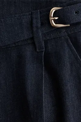 Wide High Jeans - Bleu denim foncé — photo 4