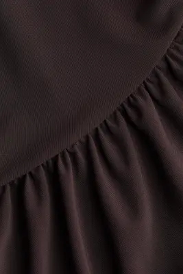 Body string à effet drapé - Marron foncé — photo 3
