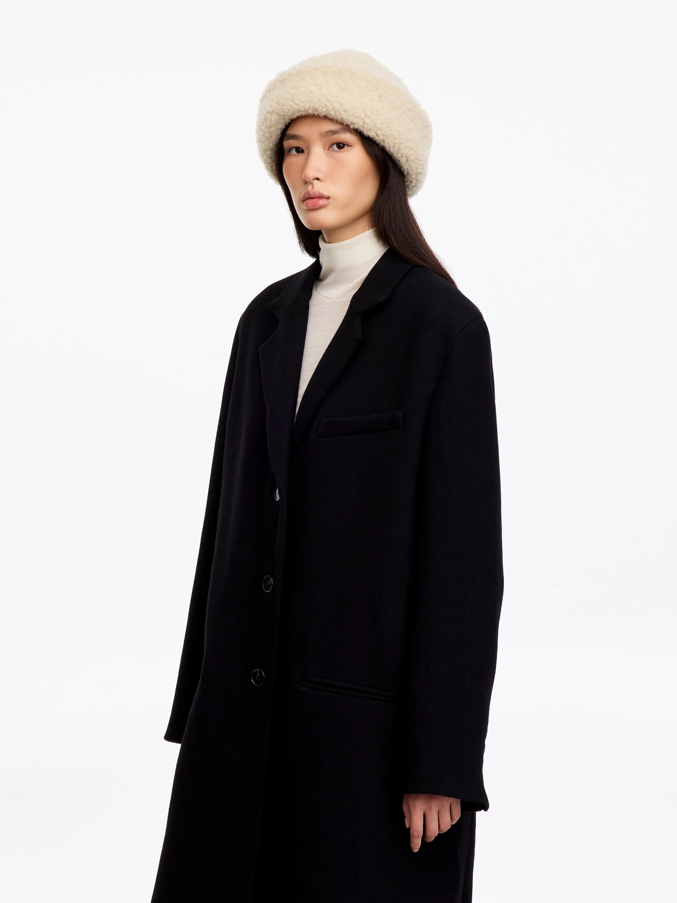 Toque en polaire - Beige clair