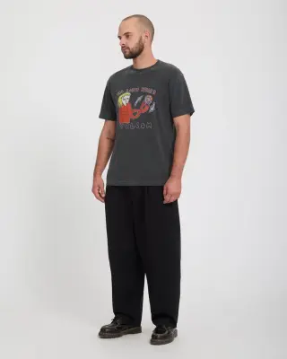 Pantalon Volcom Holter pleat pant – Black — photo 3