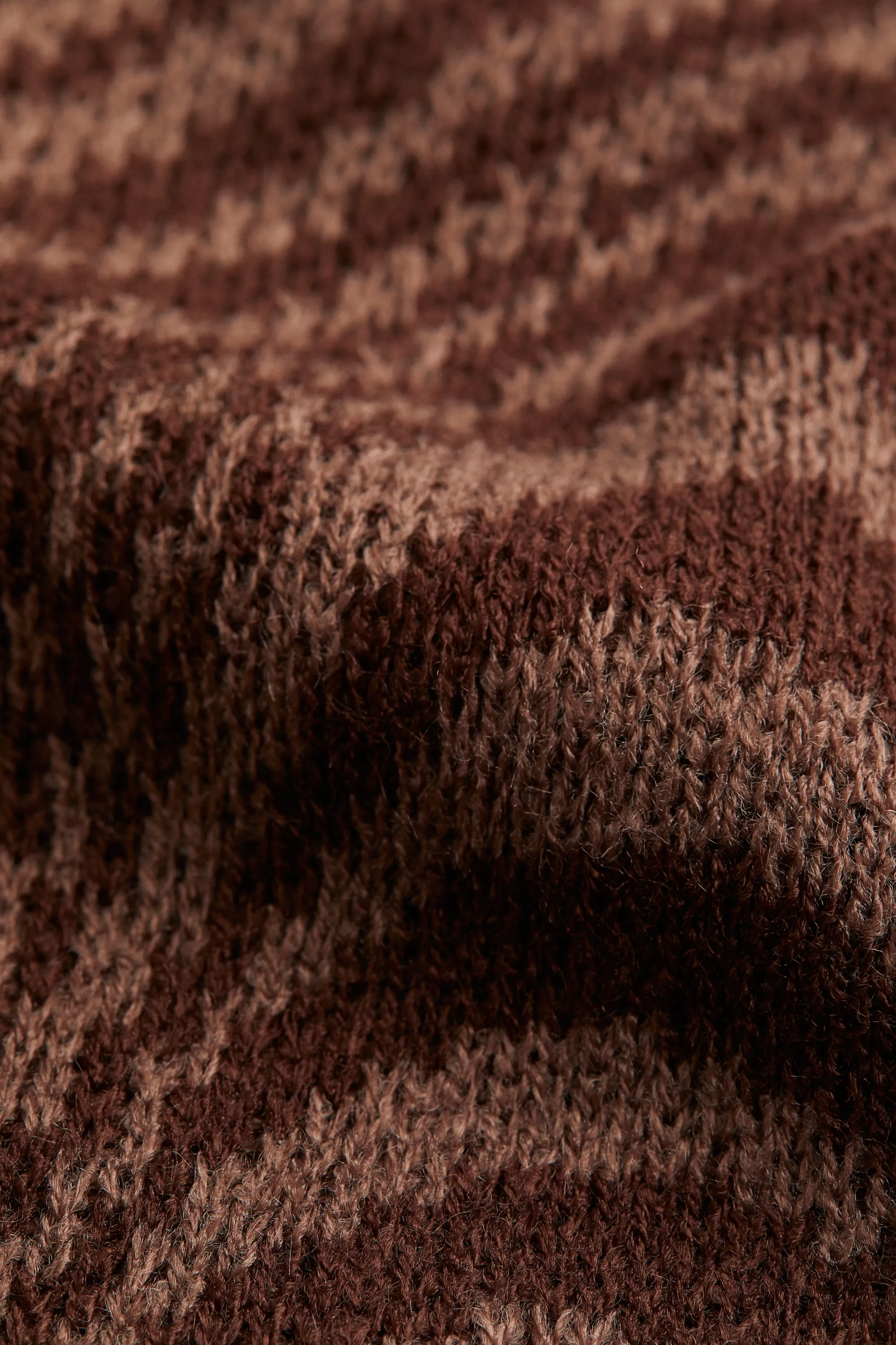 Robe dos nu en maille - Marron/motif