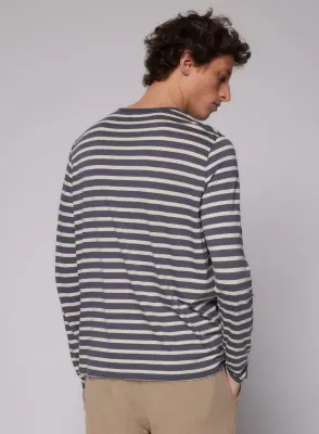Tee shirt Pirate Col Rond Manches Longues en Lyocel / Tencel / Coton — photo 4