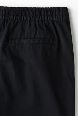 Short Relaxed Fit en coton - Noir — photo 5