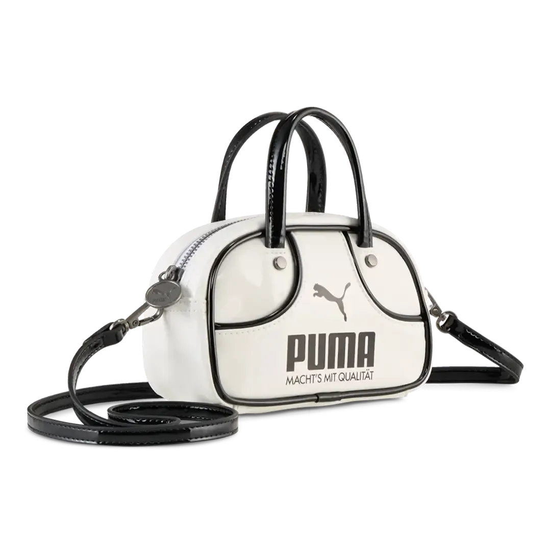 PUMA 1976 Micro 1L Grip Bag White Black