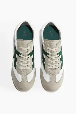 Sneakers - Grège/vert foncé — photo 2