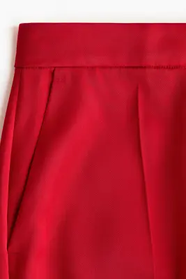 Pantalon large - Rouge — photo 4