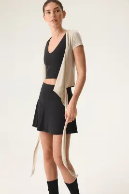 Jupe de tennis corolle - Noir — photo 2