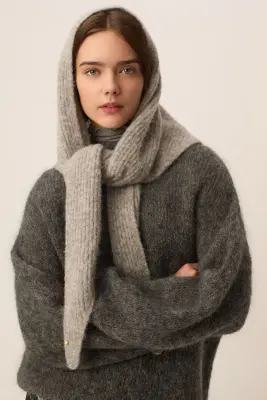 Echarpe Aubelle Gris Chiné — photo 1