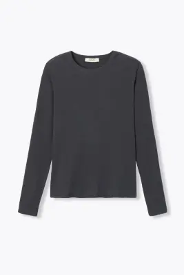 T-shirt côtelé manches longues