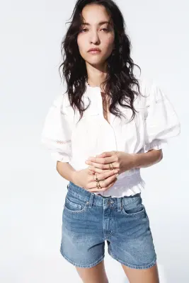 Short en denim - Bleu denim — photo 1
