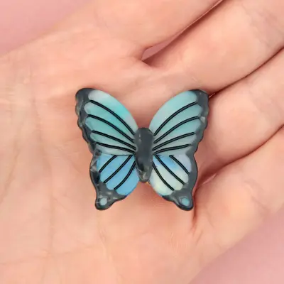 Barrette Papillon bleu Coucou Suzette — photo 2