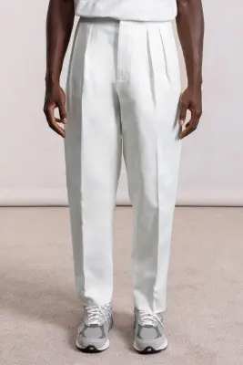 Pantalon French Military - Coton Blanc — photo 3