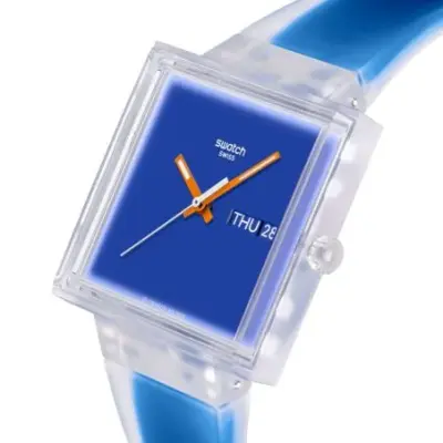Montre Swatch SO38K701 - WHAT IF...SEE THRU BLUE? — photo 3