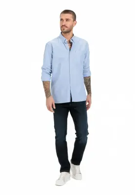 CAMEL ACTIVE CHEMISE OXFORD Bleu ciel — photo 3