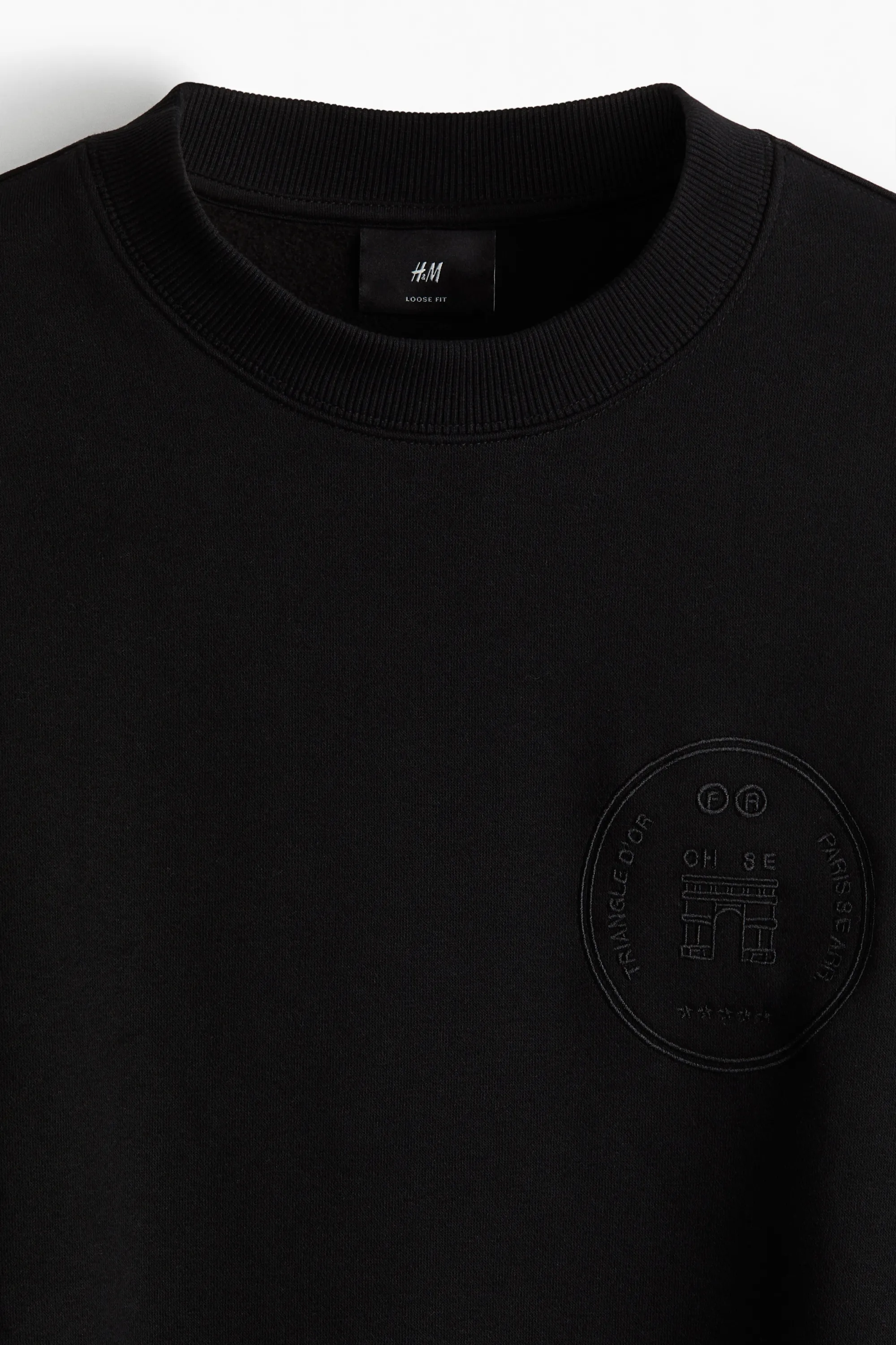 Sweat imprimé Regular Fit - Noir