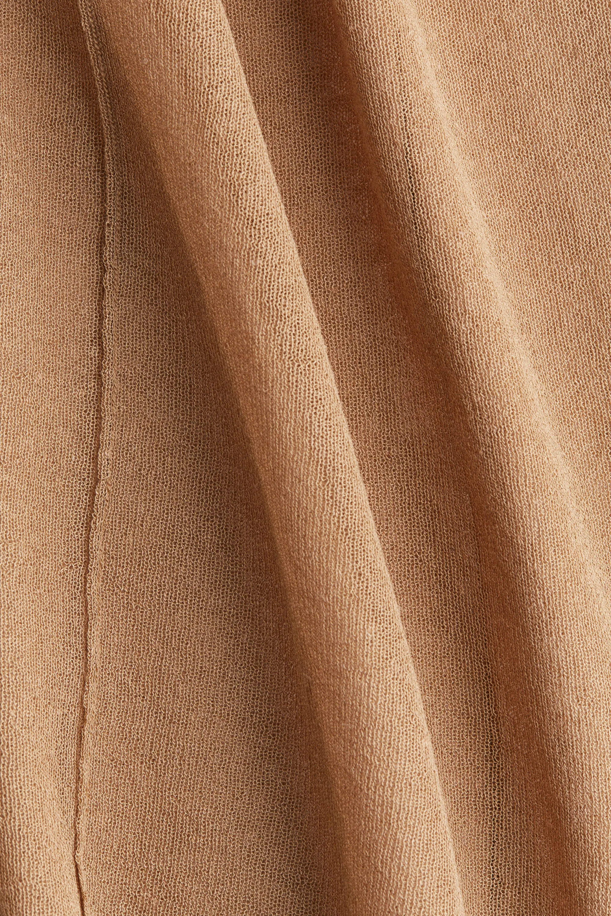 Débardeur en maille vaporeuse - Beige