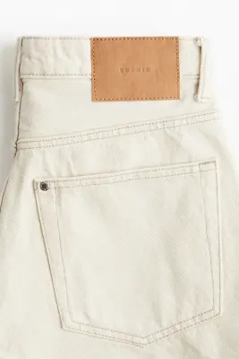 Short High en denim - Crème — photo 1