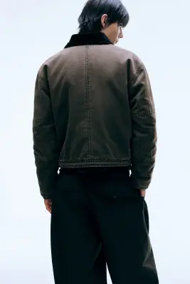 Veste mi-saison à cordon - Taupe foncé — photo 3